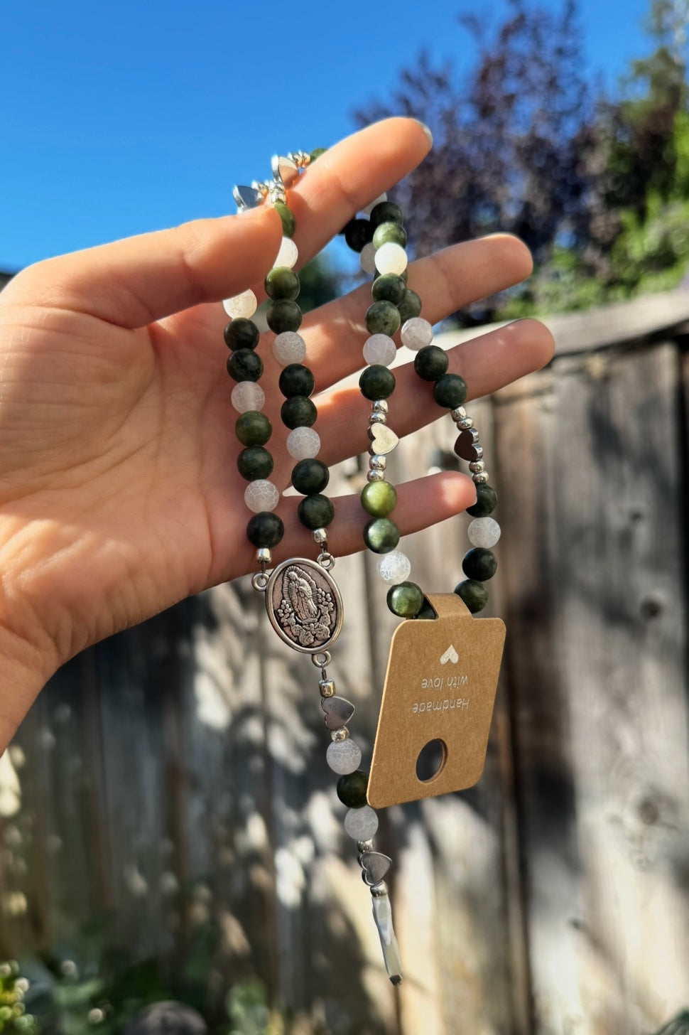 Virgin Mary Rosary Options