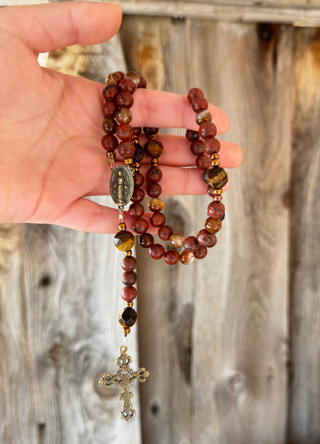Virgin Mary Rosary Options