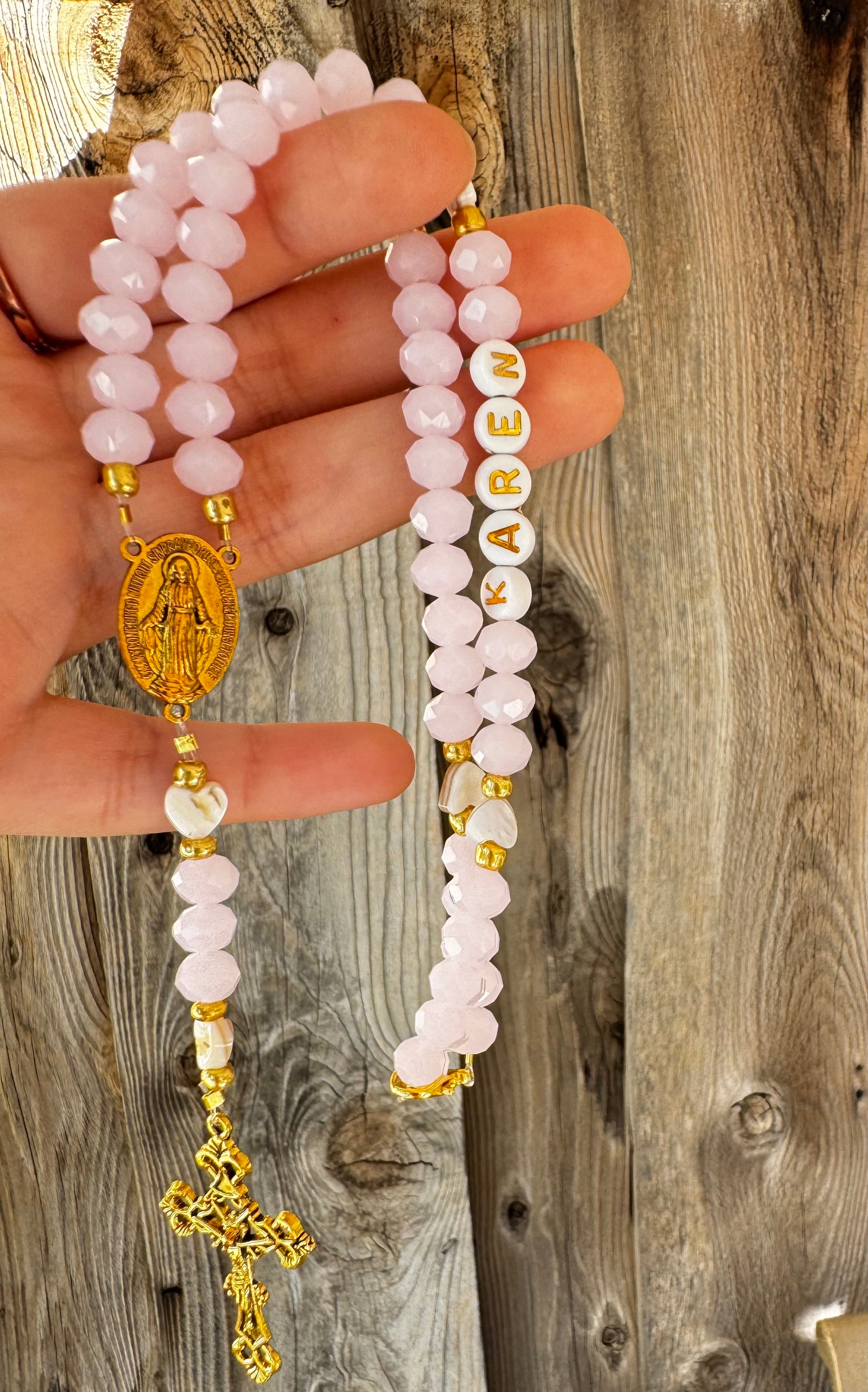 Virgin Mary Rosary Options