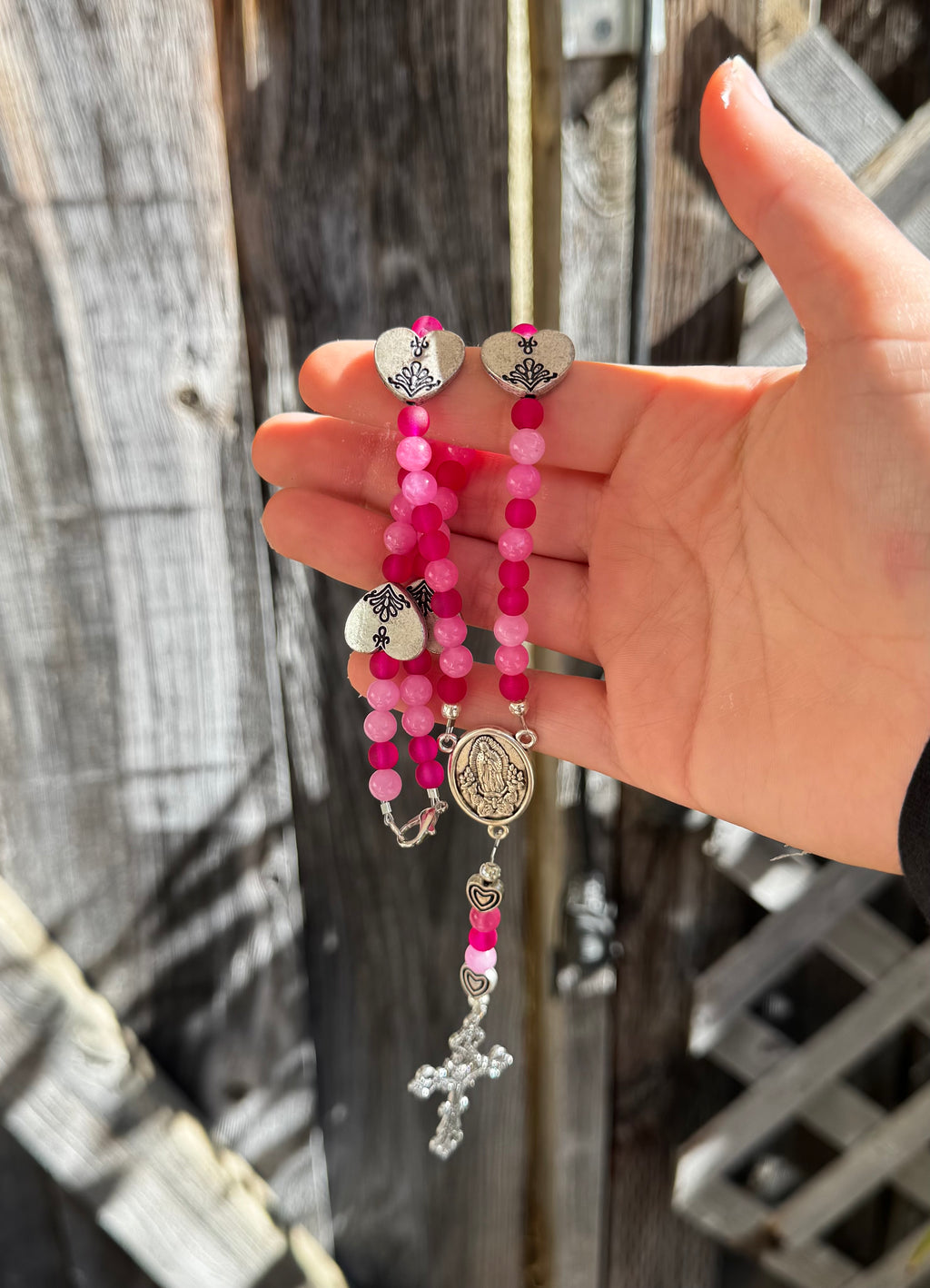 Virgin Mary Rosary Options