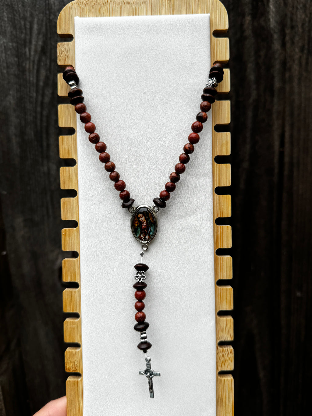 Virgin Mary Rosary Options